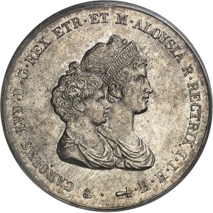 Toscane (Grand-duché de), Charles Louis (1803-1807). Dena de 10 lire, régence de Marie-Louise 1807, Florence.
