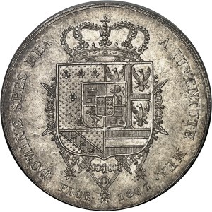 Toscane (Grand-duché de), Charles Louis (1803-1807). Dena de 10 lire, régence de Marie-Louise 1807, Florence.