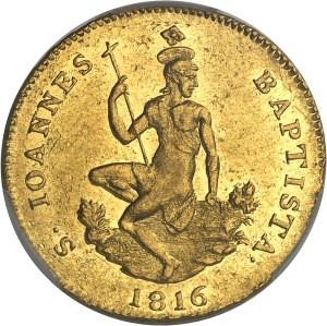 Tuscany (Grand Duchy of), Ferdinand III of Lorraine restored (1814-1824). Ruspone (3 sequins) 1816, Florence.