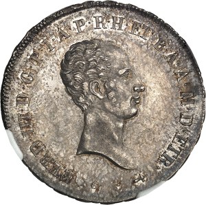 Tuscany (Grand Duchy of), Ferdinand III of Lorraine restored (1814-1824). Half-Francescone (small bust) 1820, Florence.