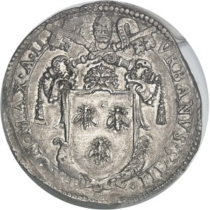 Vatican, Urbain VIII (1623-1644). Teston 1625 - An II, Rome.