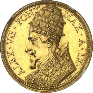 Vatican, Alexander VII (1655-1667). Gold Medal, restoration of the 