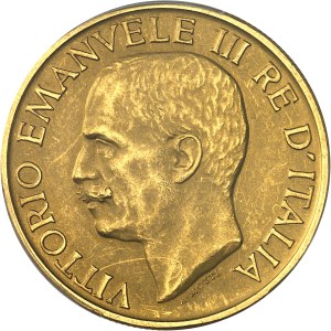 Victor-Emmanuel III (1900-1946). 100 lire au faisceau sur Flan mat (Matte Finish) 1923, R, Rome.