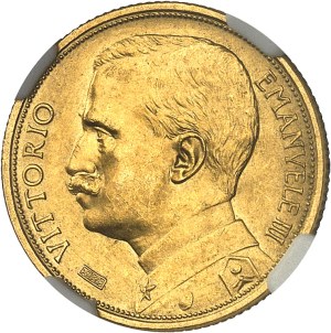 Victor-Emmanuel III (1900-1946). 20 lire Gold (ESPOSIZIONE INTERNAZIONALE AGRICOLA INDUSTRIALE) 1912, R, Rome.