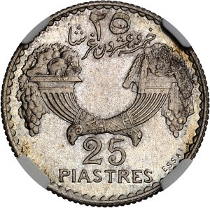 Lebanon (Republic of). Essay of 25 piastres 1929, Paris.