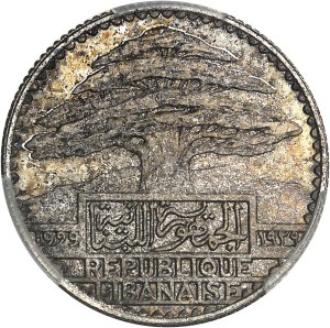 Lebanon (Republic of). Test of 25 piastres, Frappe spéciale (SP) 1929, Paris.