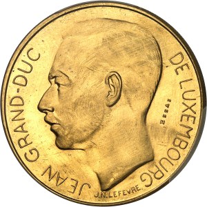 Jean (1964-2000). Trial 100 francs Or, by J. N. Lefèvre, Frappe spéciale (SP) 1964, Brussels.