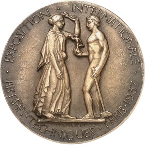 IIIe République (1870-1940). Médaille (fonte), Exposition Internationale des Arts et Techniques de Paris par H. Dropsy 1937, Paris (Arthus-Bertrand).