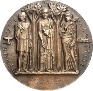 IIIe République (1870-1940). Medal (cast iron), Exposition Internationale des Arts et Techniques de Paris by H. Dropsy 1937, Paris (Arthus-Bertrand).