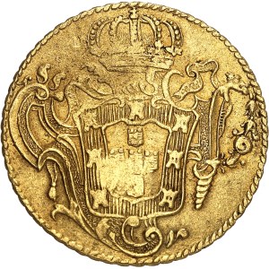 Premier Empire / Napoléon Ier (1804-1814). Moëde à 20 livres le gros par contremarque sur une contrefaçon de peça de 6400 reis 1767 R ND (1805).