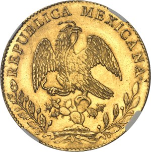 Republic of Mexico (1821-1917). 8 escudos 1857 GF, M°, Mexico City.
