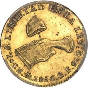 République du Mexique (1821-1917). 2 escudos 1856/5 GF, M°, Mexico.