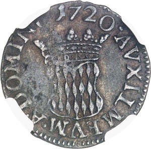 Antoine I (1701-1731). 1/2 pezzetta (3 sols) with MONOEC 1720, Monaco.
