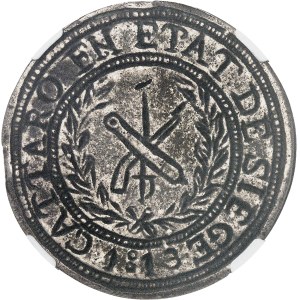 Premier Empire / Napoléon Ier (1804-1814). 5 francs (1 once), siège de Cattaro, sans les grenades 1813, Cattaro.