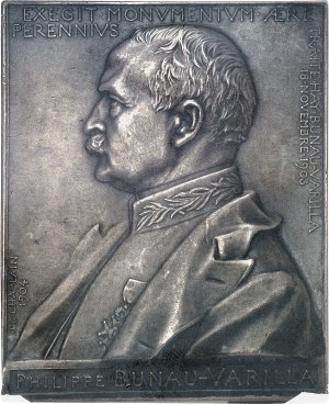 IIIe République (1870-1940). Medal, Bunau-Varilla chief engineer of the Panama Canal, by J.-C. Chaplain 1904, Paris.