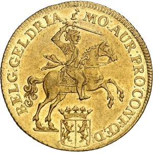 Gelderland (Gueldre), République des Sept Provinces-Unies des Pays-Bas (1581-1795). 14 florins “GELDRIA” 1760, Harderwijk.