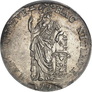 Hollande, République des Sept Provinces-Unies des Pays-Bas (1581-1795). 1 florin (1 gulden) 1791, Amsterdam.
