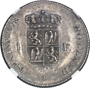 Holland (Kingdom of), Louis Napoleon (1806-1810). Test of 1 florin, signed GEORGE 1807, Utrecht.