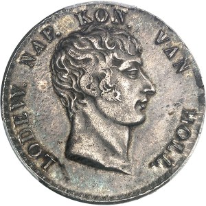 Hollande (royaume de), Louis Napoléon (1806-1810). Essai de 1 florin (1 gulden), avec signature GEORGE 1809, Utrecht.