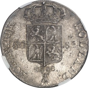 Holland (Kingdom of), Louis Napoleon (1806-1810). 50 stuivers 1808, Utrecht.