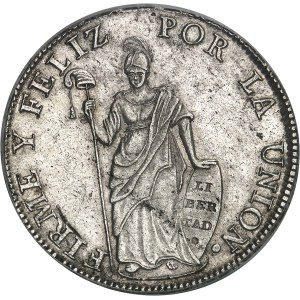 République du Pérou (depuis 1821). 8 réaux 1832 B, Cuzco.
