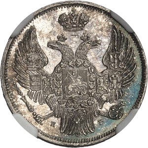 Nicolas Ier (1825-1855). 15 kopecks ou zloty 1832 НГ, Saint-Pétersbourg.