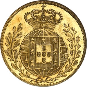 Jean VI (1799-1826). Half-peça of 3200 reis (2 escudos) 1822, Lisbon.