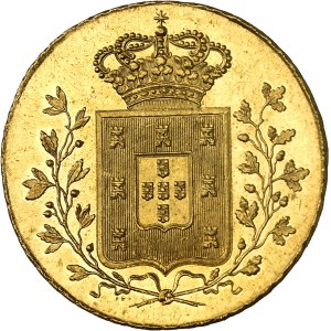 Marie II (1834-1853). Peça de 7500 réis (4 escudos) 1834, Lisbonne.