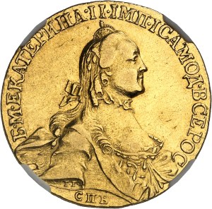 Catherine II (1762-1796). 10 rubles 1764, СПБ, St. Petersburg.