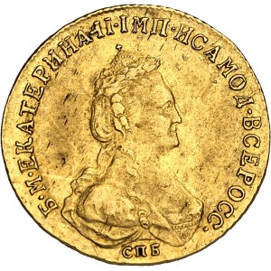 Catherine II (1762-1796). 5 roubles 1786, СПБ, Saint-Pétersbourg.