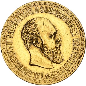 Alexandre III (1881-1894). 10 roubles 1886 АГ, Saint-Pétersbourg.