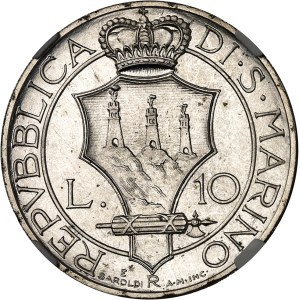 République. Essai de 10 lire 1931, R, Rome.