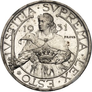 République. Essai de 10 lire 1931, R, Rome.