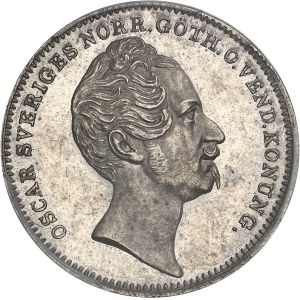 Oscar Ier (1844-1859). 1/2 riksdaler specie 1845, Stockholm.