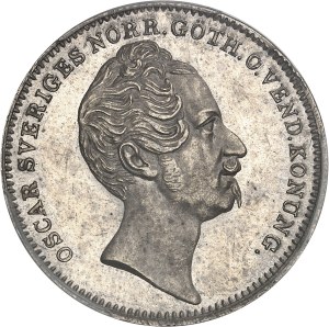 Oscar I (1844-1859). 1/2 riksdaler specie 1845, Stockholm.