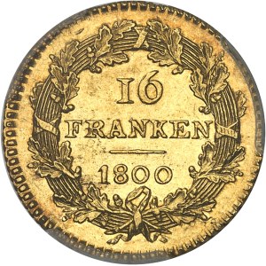 République helvétique (1798-1803). 16 franken Or 1800, B, Berne.