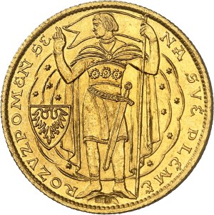 First Czechoslovak Republic (1918-1938). 5 ducat gold medal, millennium of Christianity in Bohemia 1929, Kremnitz.