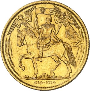 First Czechoslovak Republic (1918-1938). 5 ducat gold medal, millennium of Christianity in Bohemia 1929, Kremnitz.