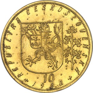 First Czechoslovak Republic (1918-1938). 10 ducats 1932, Kremnitz.