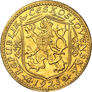 First Czechoslovak Republic (1918-1938). Ducat 1923, Kremnitz.