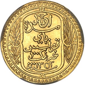 Ahmed, Bey (1929-1942). 100 francs Or 1934 - AH 1353, Paris.