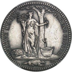 Castorland (1792-1800). Jeton d’un 1/2 dollar, refrappe avec de nouveaux coins 1796 (après 1880), Paris.