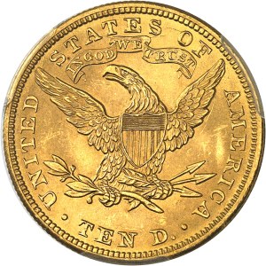 Federal Republic of the United States of America (1776-present). 10 Liberty dollars, with motto 1901, Philadelphia.