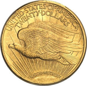 Federal Republic of the United States of America (1776-present). 20 Saint-Gaudens dollars, with 1924 motto, Philadelphia.
