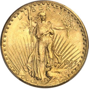 République fédérale des États-Unis d’Amérique (1776-à nos jours). 20 dollars Saint-Gaudens, avec devise 1927, Philadelphie.