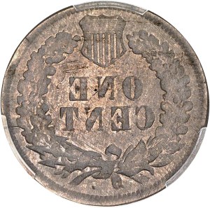 Federal Republic of the United States of America (1776-present). One hundred Indian head, full brockage obverse ND (1864-1909), Philadelphia.