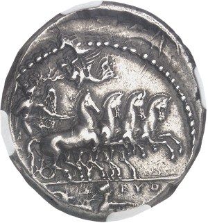Sicily, Syracuse, second democracy (466-405 BC). Tetradrachm, obverse signed by Euth- and reverse by Phrygillos ND (415-405 B.C.), Syracuse.