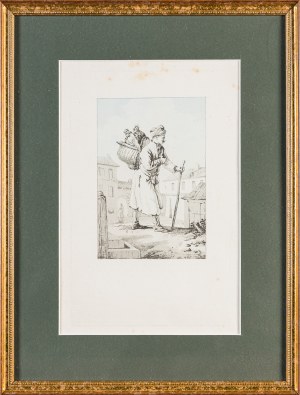 Jan Piotr Norblin de la Gourdaine (1745-1830), Przedający kury, 1817
