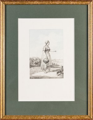 Jan Piotr Norblin de la Gourdaine (1745-1830), Służąca Krakowska, 1817
