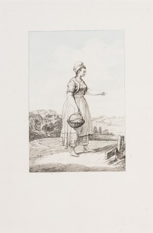 Jan Piotr Norblin de la Gourdaine (1745-1830), Służąca Krakowska, 1817